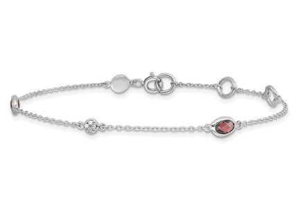 Sterling Silver Bracelets Style QW368GA - Classique Jewelry Inc.