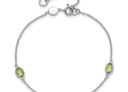 Sterling Silver Bracelets Style QW368PE - Classique Jewelry Inc.