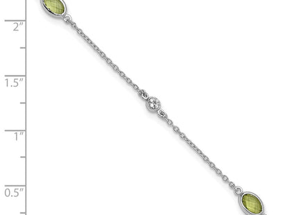 Sterling Silver Bracelets Style QW368PE - Classique Jewelry Inc.
