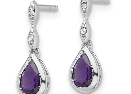 Sterling Silver Earrings Style QW370AM - Classique Jewelry Inc.