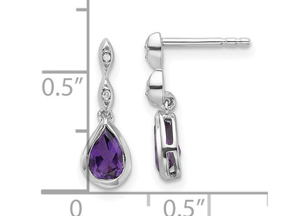 Sterling Silver Earrings Style QW370AM - Classique Jewelry Inc.