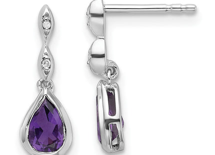 Sterling Silver Earrings Style QW370AM - Classique Jewelry Inc.