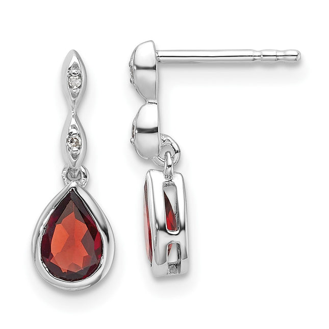 Sterling Silver Earrings Style QW370GA - Classique Jewelry Inc.
