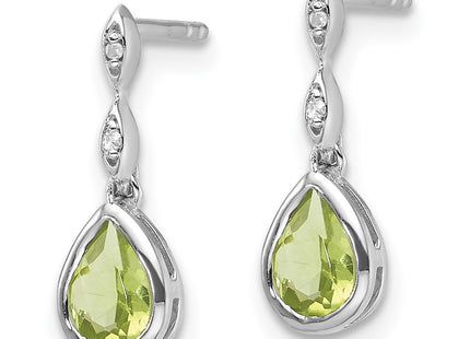 Sterling Silver Earrings Style QW370PE - Classique Jewelry Inc.