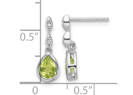 Sterling Silver Earrings Style QW370PE - Classique Jewelry Inc.