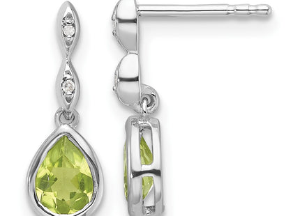 Sterling Silver Earrings Style QW370PE - Classique Jewelry Inc.