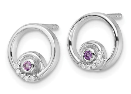 Sterling Silver Earrings Style QW372AM - Classique Jewelry Inc.