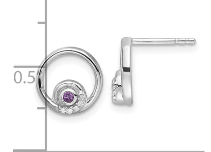 Sterling Silver Earrings Style QW372AM - Classique Jewelry Inc.
