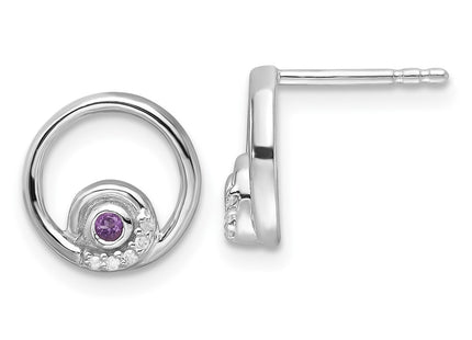 Sterling Silver Earrings Style QW372AM - Classique Jewelry Inc.