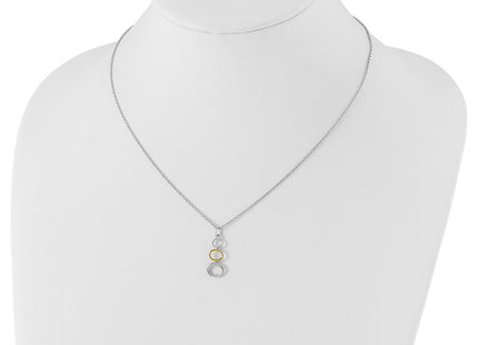 Sterling silver diamond necklace, further view
