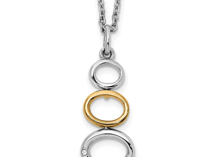 Sterling silver diamond necklace