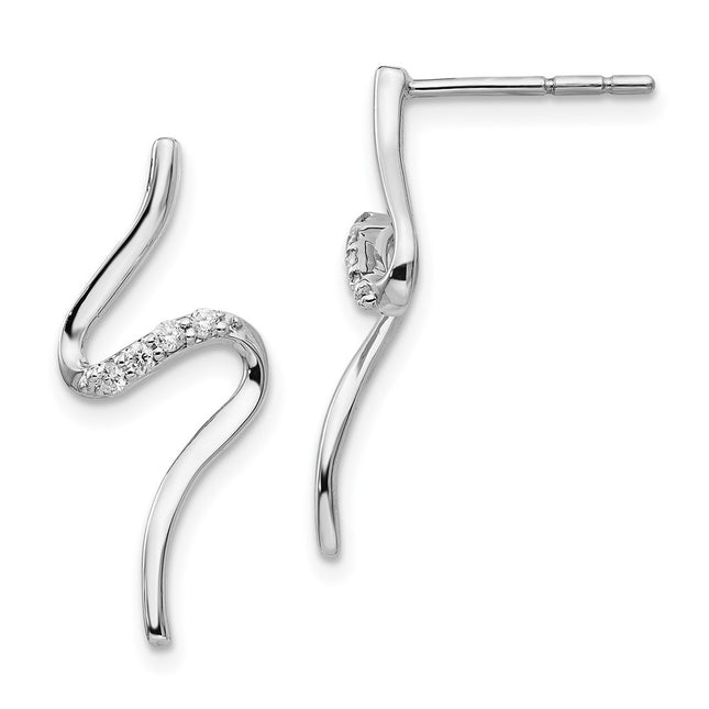 Sterling Silver Earrings Style QW389 - Classique Jewelry Inc.