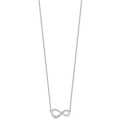 White Ice Sterling Silver Rhodium-plated Diamond Infinity Symbol Necklace