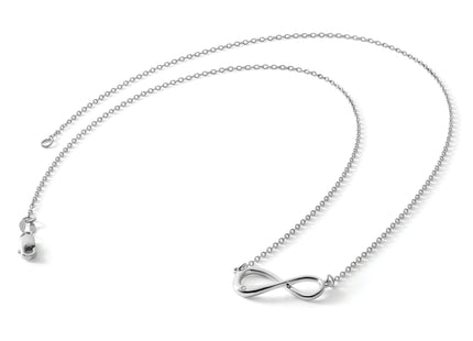 White Ice Sterling Silver Rhodium-plated Diamond Infinity Symbol Necklace