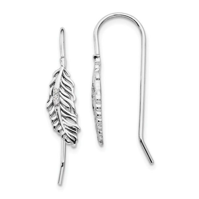 Sterling Silver Earrings Style QW402 - Classique Jewelry Inc.