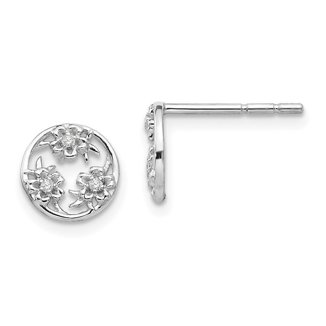 Sterling Silver Earrings Style QW427 - Classique Jewelry Inc.