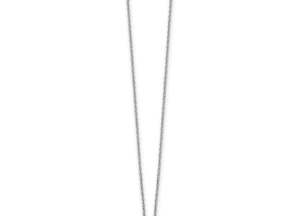 Sterling silver diamond heart necklace, alternate view