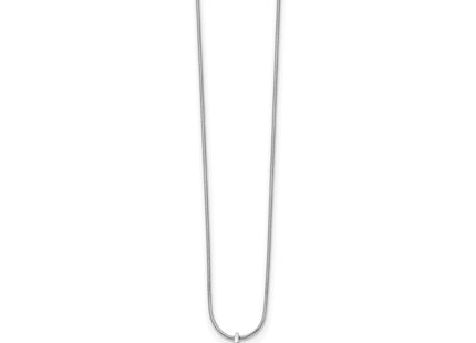 Sterling silver diamond heart necklace, alternate view