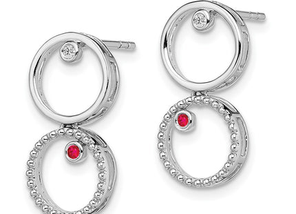 Sterling Silver Earrings Style QW460 - Classique Jewelry Inc.