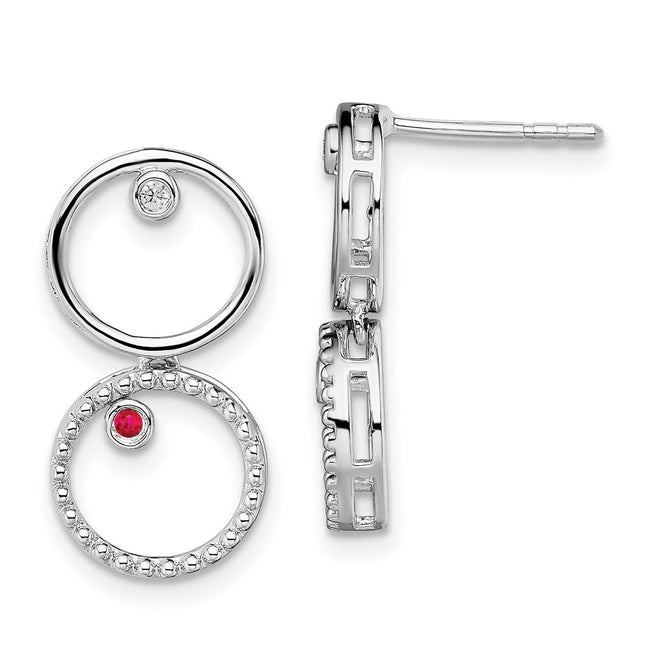 Sterling Silver Earrings Style QW460 - Classique Jewelry Inc.