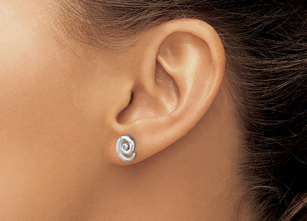 Sterling silver diamond earrings, another view