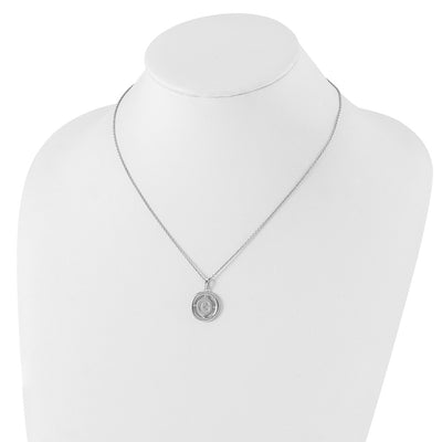 White Ice Sterling Silver Rhodium-plated Diamond Letter G Initial Necklace with Extender