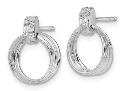 Sterling Silver Earrings Style QW502 - Classique Jewelry Inc.