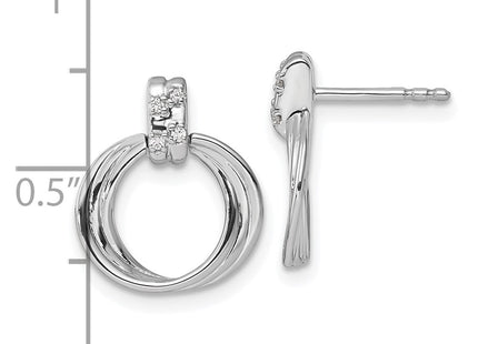 Sterling Silver Earrings Style QW502 - Classique Jewelry Inc.