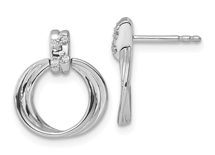 Sterling Silver Earrings Style QW502 - Classique Jewelry Inc.