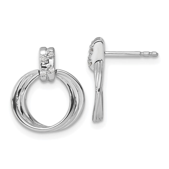 Sterling Silver Earrings Style QW502 - Classique Jewelry Inc.