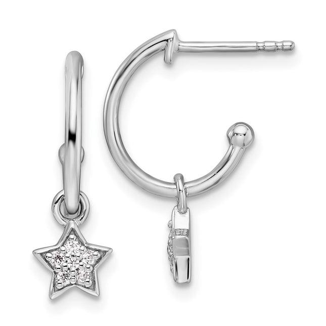 Sterling Silver Earrings Style QW509 - Classique Jewelry Inc.