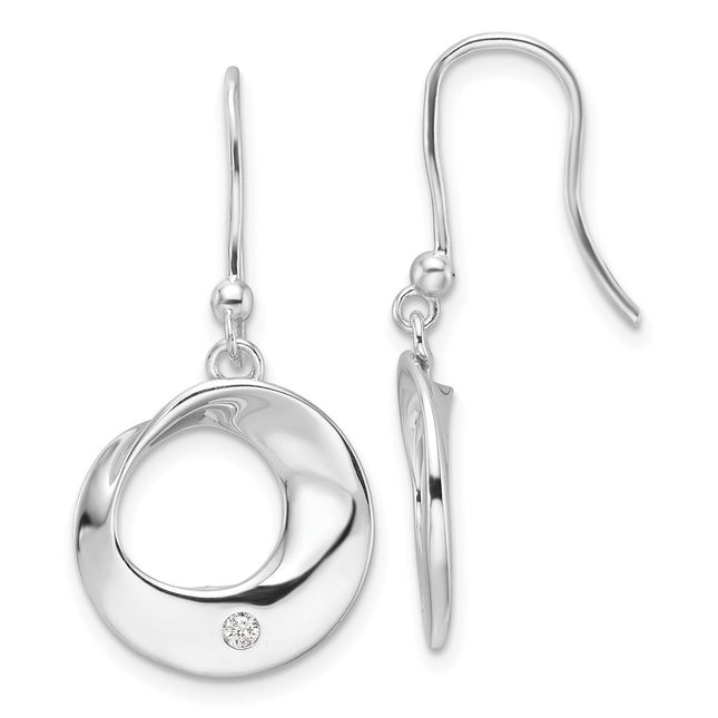 Sterling Silver Earrings Style QW555 - Classique Jewelry Inc.