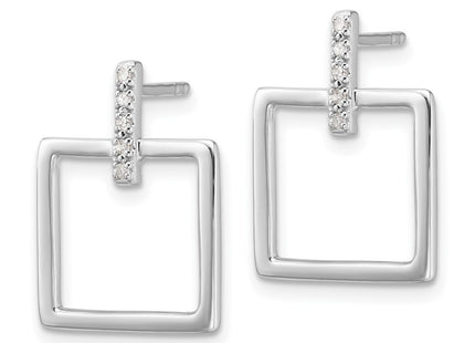 Sterling Silver Earrings Style QW558 - Classique Jewelry Inc.