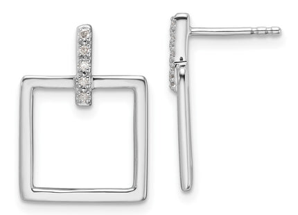 Sterling Silver Earrings Style QW558 - Classique Jewelry Inc.