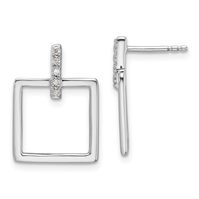 Sterling Silver Earrings Style QW558 - Classique Jewelry Inc.