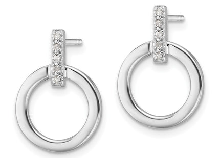 Sterling Silver Earrings Style QW559 - Classique Jewelry Inc.