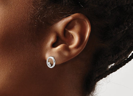 Sterling Silver Earrings Style QW561 - Classique Jewelry Inc.