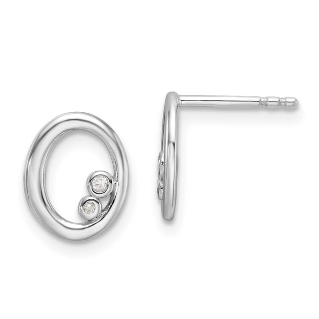 Sterling Silver Earrings Style QW561 - Classique Jewelry Inc.
