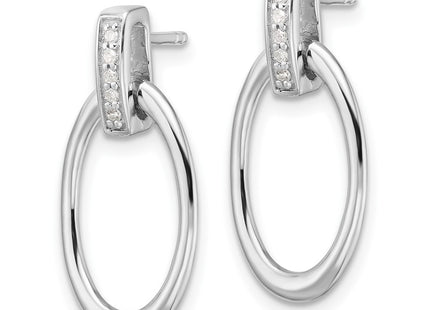 Sterling Silver Earrings Style QW563 - Classique Jewelry Inc.