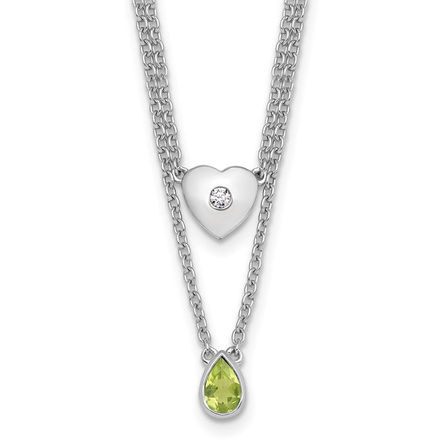 Sterling Silver Jewelry Style QW584PE - Classique Jewelry Inc.