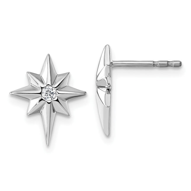 Sterling Silver Earrings Style QW587 - Classique Jewelry Inc.
