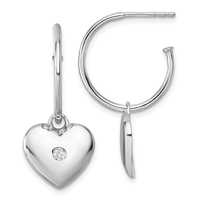 Sterling Silver Earrings Style QW589 - Classique Jewelry Inc.