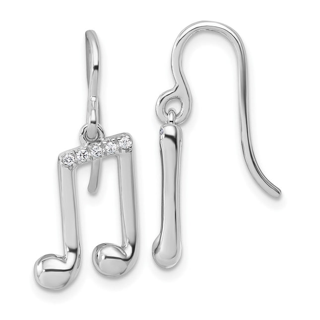 Sterling Silver Earrings Style QW593 - Classique Jewelry Inc.