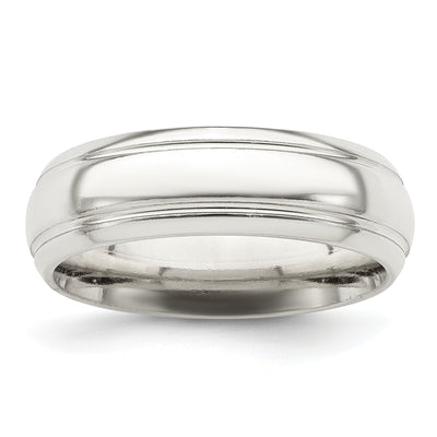 Sterling Silver Polished 5-Row Fancy Band