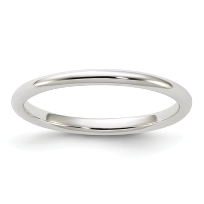 Sterling Silver Half Round Band