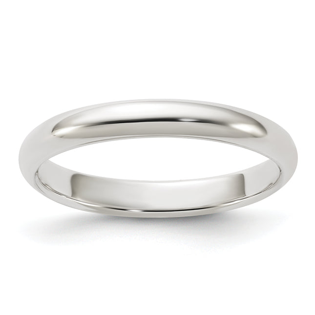 Sterling Silver Half Round Band