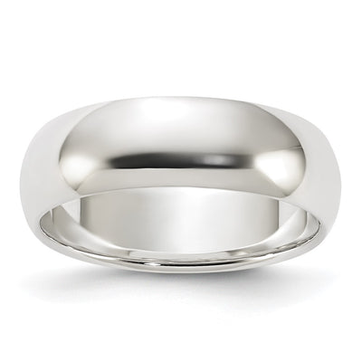 Sterling Silver Half Round Band