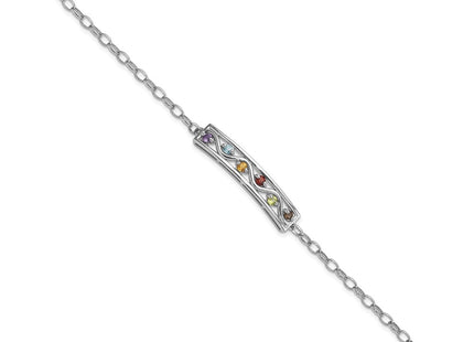 Sterling Silver Bracelets Style QX1001RB - Classique Jewelry Inc.