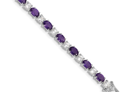 Sterling Silver Bracelets Style QX140AM - Classique Jewelry Inc.