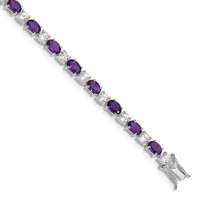 Sterling Silver Bracelets Style QX140AM - Classique Jewelry Inc.
